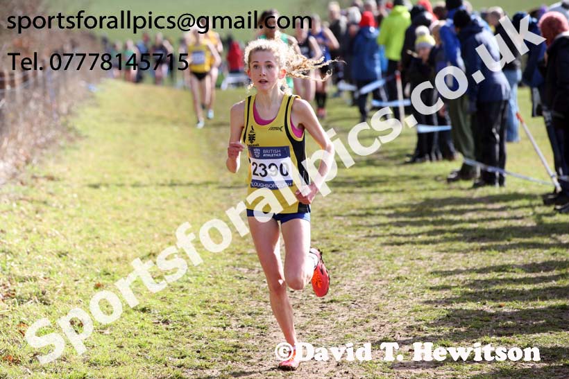 Womens under-20s 2019 British Athletics Inter Counties Cross Country, Prestwood Hall, Loughborough. Photo:  David T. Hewitson/Sports for All Pics